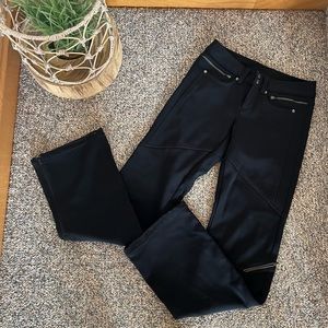 Fleece lined Athleta soft shell pants, size 4 Tall